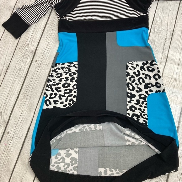 Joseph Ribkoff Mod Color Block Dress - Picture 4 of 10